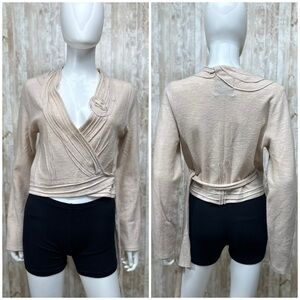 Guinevere Wool Wrap Sweater Anthropologie [6059]